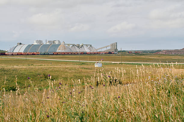istock Potash Plant with Dome Storage and Wildflowers in Saskatchewan 2236804874