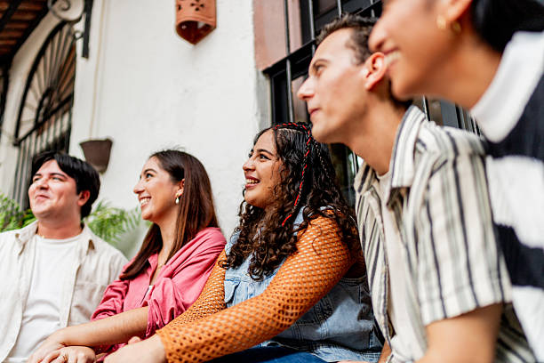 istock Young friends talking outdoors 2236808433