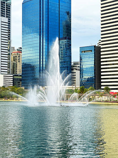 istock Waterfront cityscape view with tall modern buildings in Bangkok 2236808879