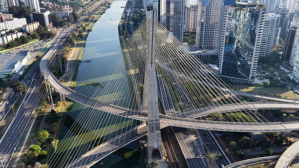 istock Stunning Cable Bridge In Downtown Sao Paulo Brazil. 2236816552