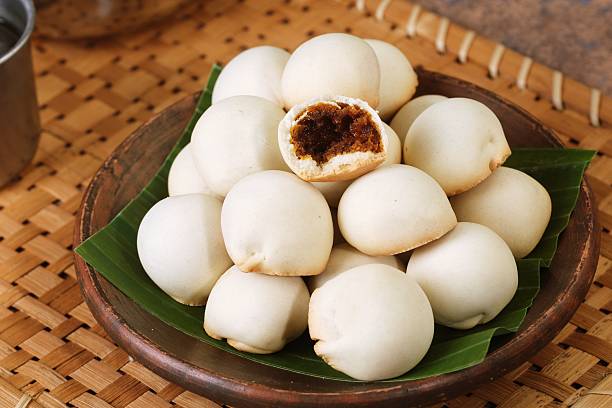 istock Pile of Indonesian Nopia snack on woven mat 2236821597