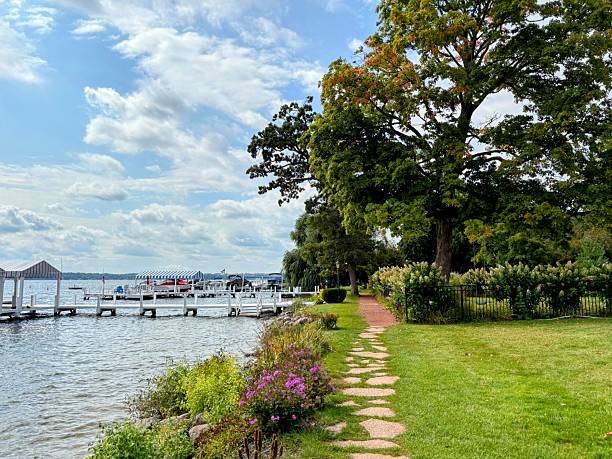 istock Lake Geneva Shore Path in Wisconsin 2236821628