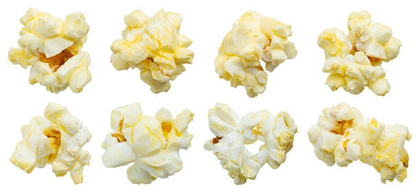 istock Tasty popcorn close up set isolated on white background 2236822772