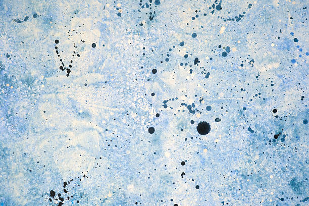 istock Vibrant abstract blue painting with dynamic splashes and textures 2236827217