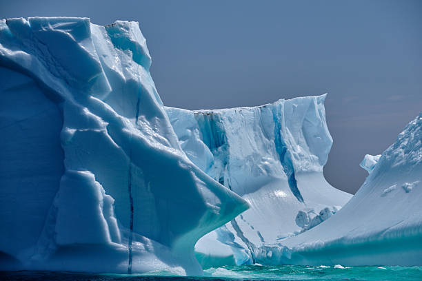 istock A massive iceberg in the North Atlantic Ocean with multiple fissures which may cause it to calve at some point 2236829092