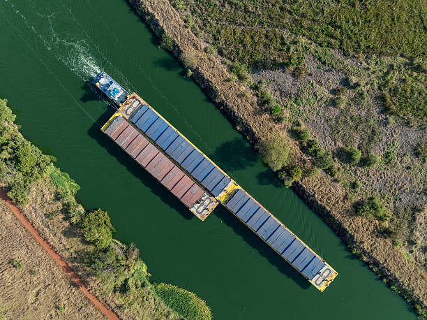 istock Bulk carrier on the Tiete-Parana Waterway 2236829947