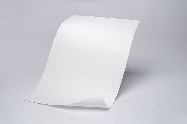 istock Blank Fly Paper Sheet With Curled Corner on Grey Background 2236832283