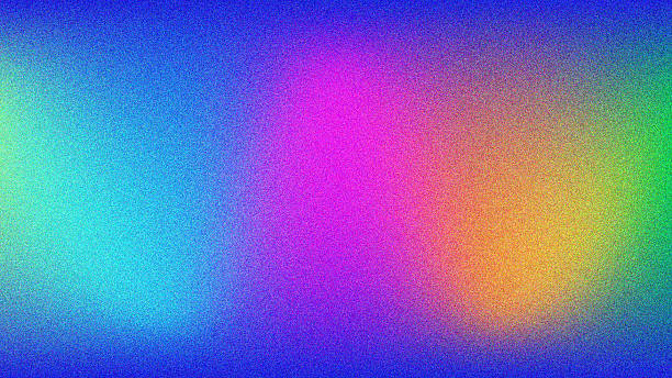 istock Retro grainy gradient background noise texture effect summer poster design seamless colors teal abstract wave pattern. 2236838003