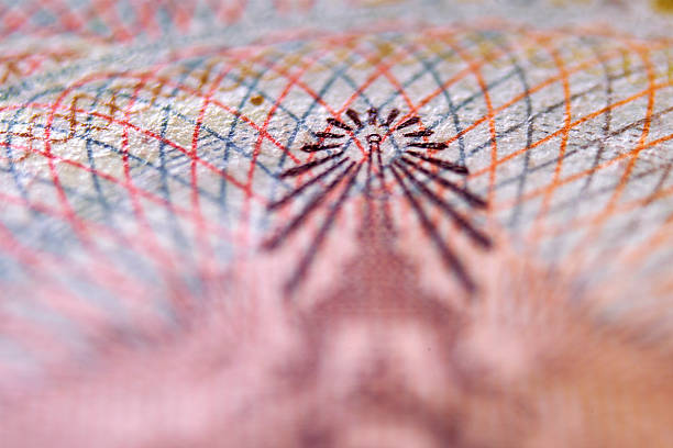 istock Detailed Close-up of Intricate Printing Patterns on Currency Note 2236844505