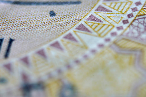 istock Close-Up View of Intricate Patterns on Paper Currency Design 2236845096