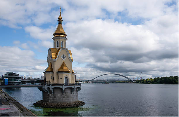 The church of Santa Nicolaus on the water in Kiev, Ukraine