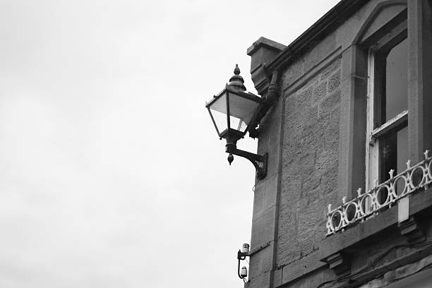 istock Vintage street lantern on house wall, heritage architecture 2236853992