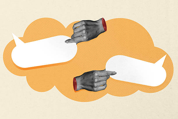istock 3d zine creative image art collage of hand show bubble communication icon speech conversation talk phrase social media message 2236855144