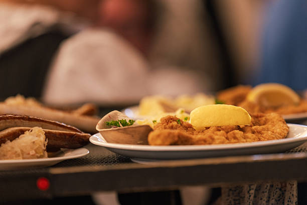 Traditional German beer festival meal, Munich - 2025.