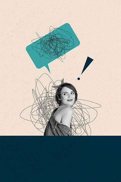 istock Collage with person surrounded by message bubbles symbolizing chatting communication online interaction business 2236858939