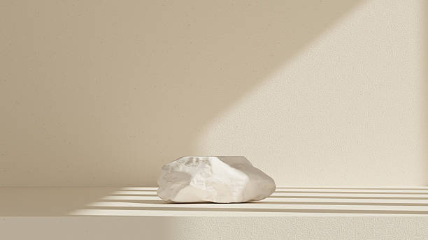 istock Luxury Minimal White Stone Podium Display 2236859134