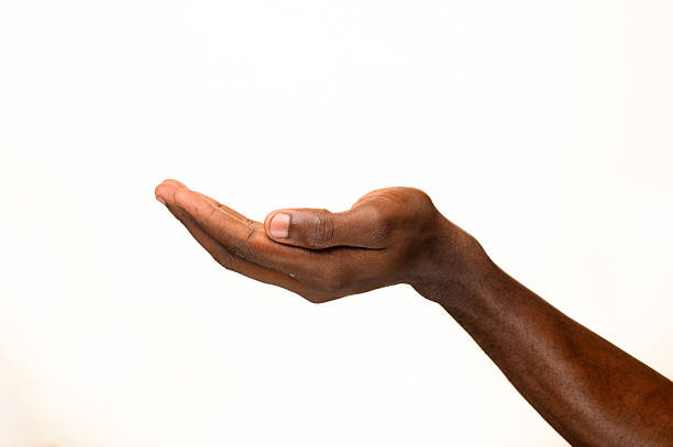 Portrait of friends gesturing with hands outdoors