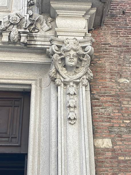 istock Allegorical Figure Head Relief  On Bracket Above Window 2236864020