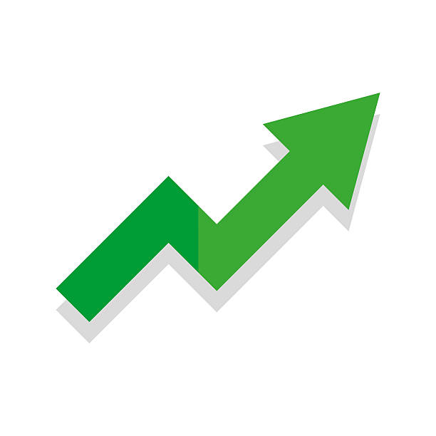 istock Upward green arrow. Financial growth symbol. Rising graph vector. Business success indicator. 2236865216