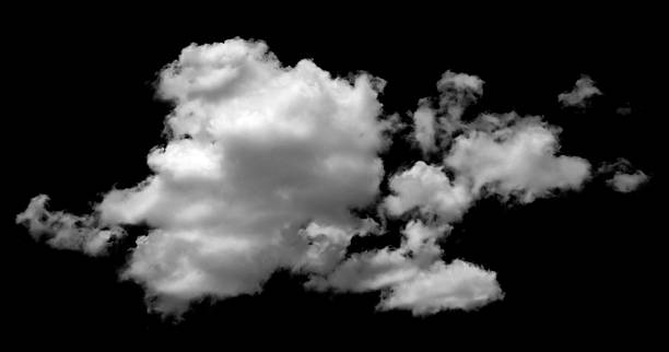 istock fluffy white cloud isolated on black background, perfect for sky design, weather illustration, dreamy scenes, digital artwork, photo editing, and creative graphic projects. 2236866611
