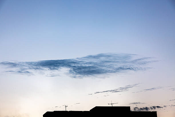 istock Cloudy sky over the city on sunset 2236874600
