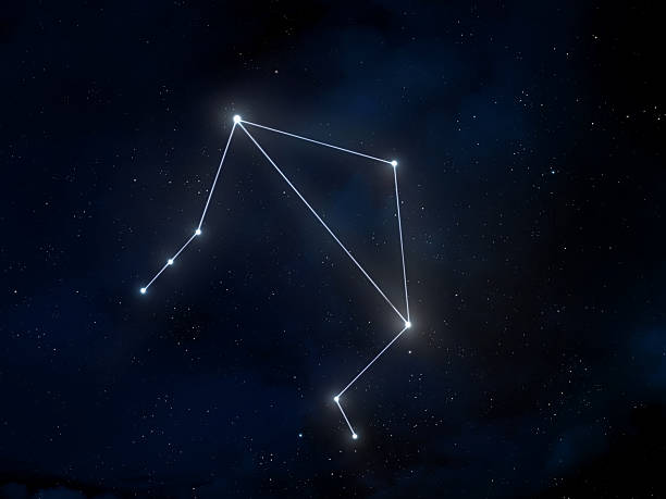 istock Libra constellation in the night sky. Cluster of stars. 2236875689