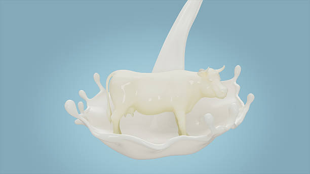 istock splashing milk forming a cow 2236877401