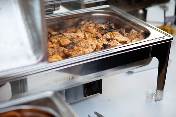 Barbecue and buffet at a celebratory event