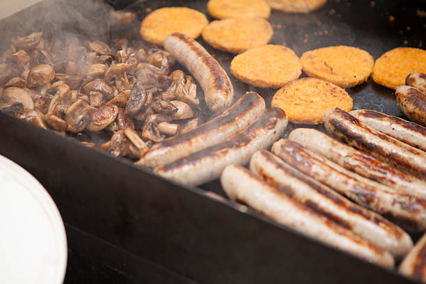 Barbecue and buffet at a celebratory event