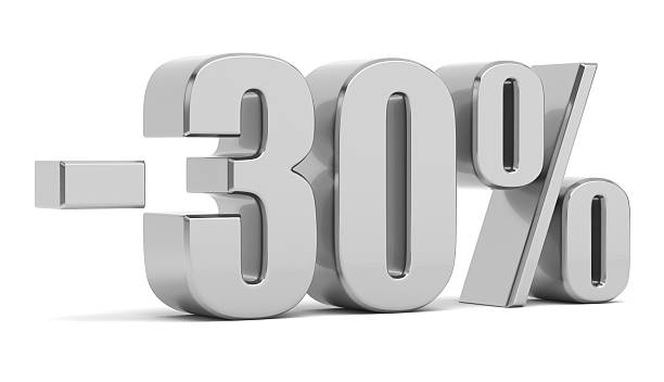 istock Discount 30 percent off. 3d illustration 2236879529