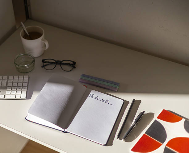 istock Office supplies against a white background 2236894430