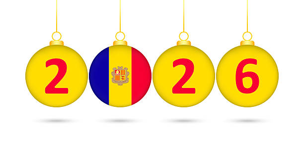istock Andorra Flag Christmas Balls 2026 Decoration. 2236900189