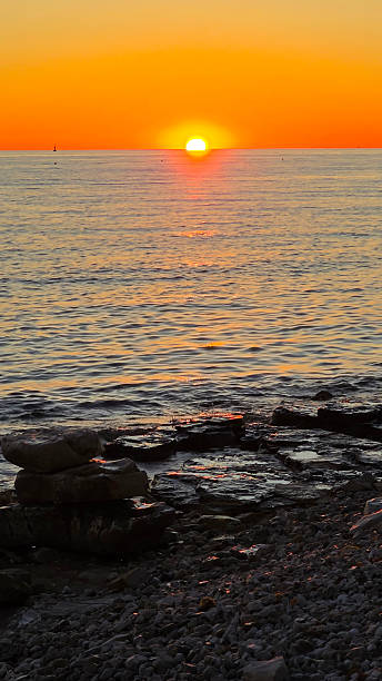 istock Romantic sunset at the sea 2236901462