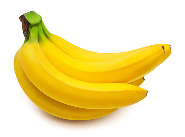 istock Banana bunch isolated on white background. Top view, flat lay 2236909777