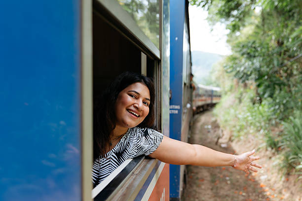 istock Tourist Enjoying Train Ride Through Tea Plantations 2236911566