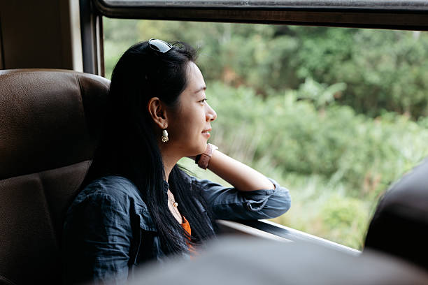 istock Female Travelers Looking Out Train Window During Journey 2236911598