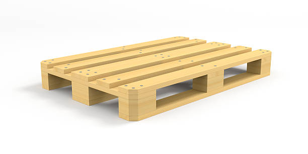 istock Wooden pallet on white background. Isolated 3D illustration 2236912225