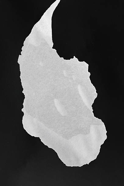 istock Wet paper. A wet stain on white paper 2236914995