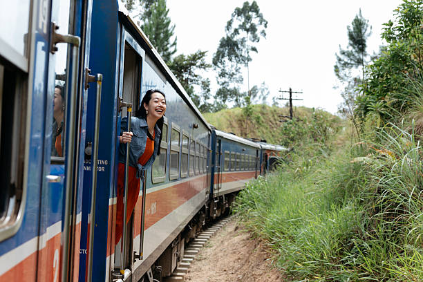 istock Tourist Enjoying Train Ride Through Tea Plantations 2236915160