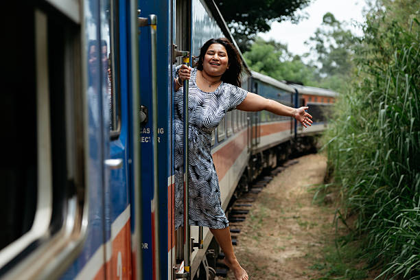 istock Tourist Enjoying Train Ride Through Tea Plantations 2236915203