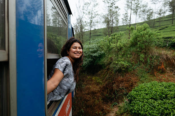 istock Tourist Enjoying Train Ride Through Tea Plantations 2236915562