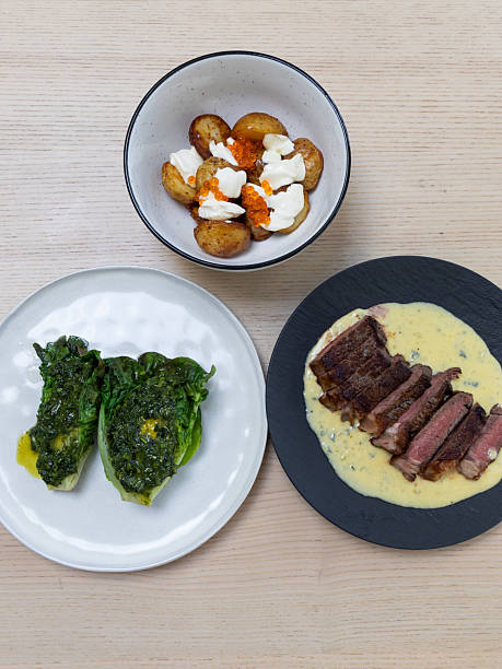 Steak, vegetable, and potato