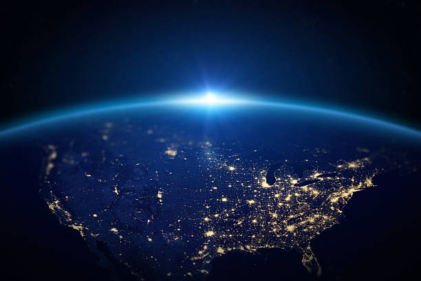 istock Earth from the space at night. North and Central America. 2236923668