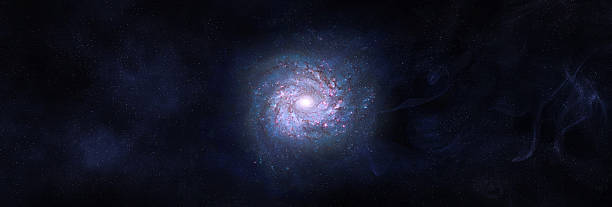 Space scene with galaxy and stars. Universe filled with stars, nebula and galaxy. Spiral galaxy in deep space. Panorama. Space starry background for ease of use and integration into your design. Elements of this image furnished by NASA. ______ Ur(s): \nhttps://science.nasa.gov/asset/hubble/face-on-spiral-galaxy-ngc-3982/\nAdobe Photoshop CC 2023. Knoll light factory. Adobe After Effects CC 2021.