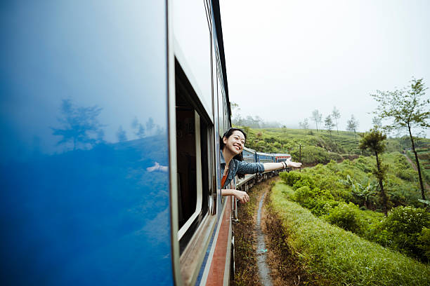 istock Tourist Enjoying Train Ride Through Tea Plantations 2236930163