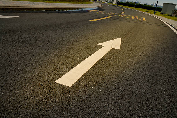 istock The arrows on the road: guiding directions 2236931669