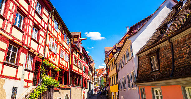 Famous Meersburg, Germany, in early summer.