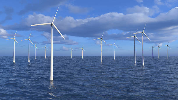 istock Wind turbines in the water 2236938137