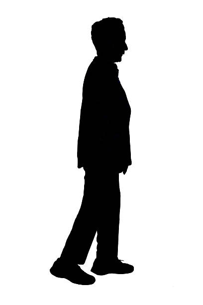 istock silhouette of a senior woman walking on white background 2236955614