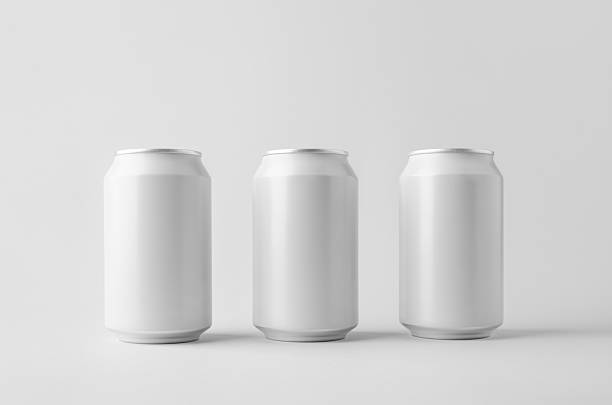 istock White small beer or soda aluminum can mockup. 2236990048